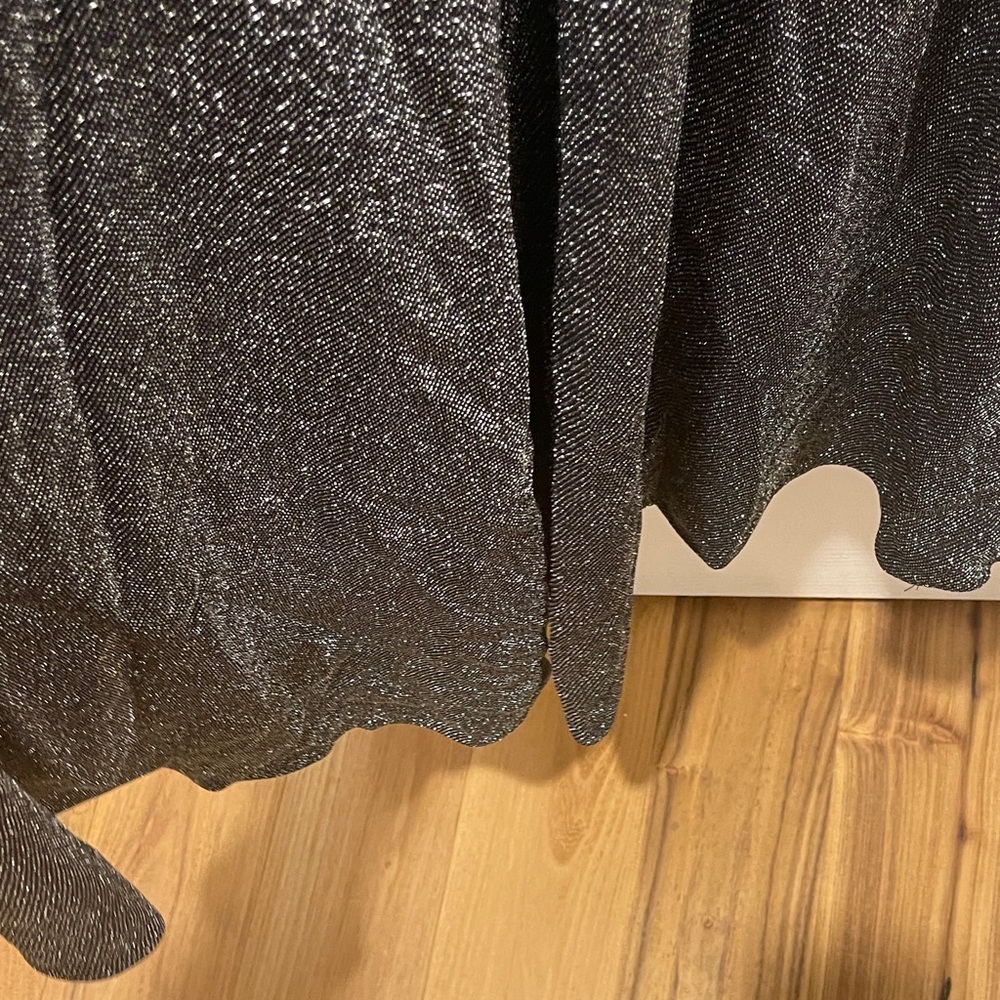 NWT Betsy & Adam Glittering Black Maxi Dress - Picture 10 of 13